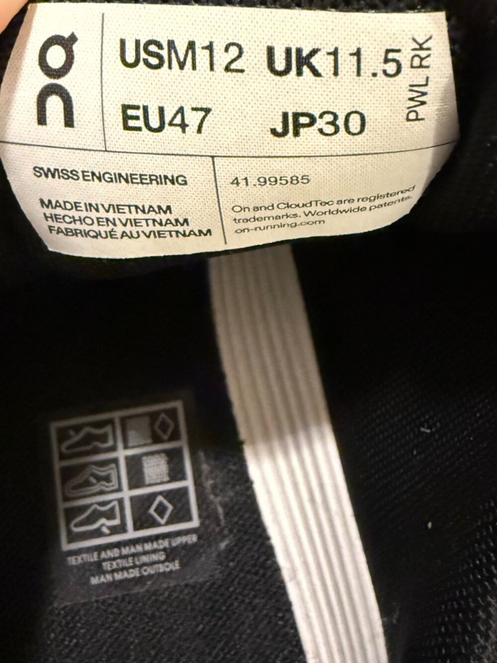Men's On Cloudswift Running Shoes Size 12 - Picture 6 of 7